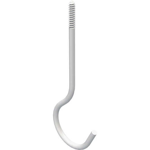 National 6 In. White Ceiling Hook